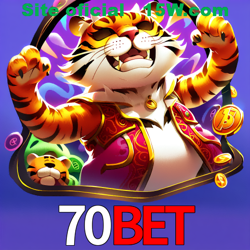 Imagem promocional da 70Bet mostrando a plataforma e suas vantagens
